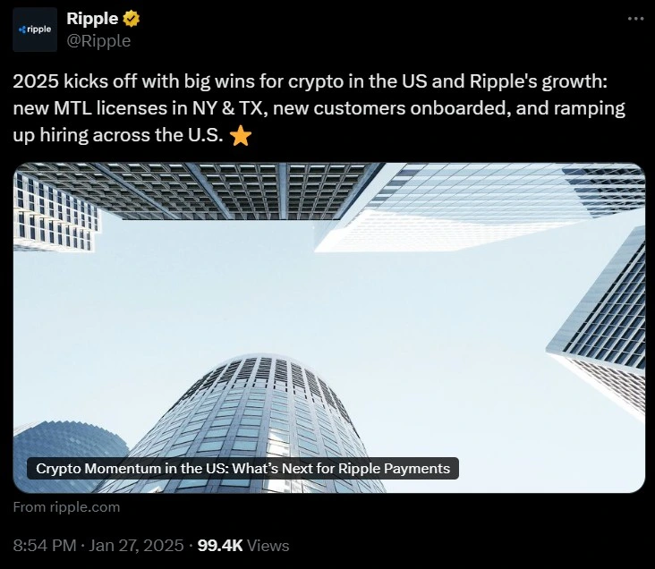 Ripple secures Money Transmitter Licenses in NY and TX along with other states