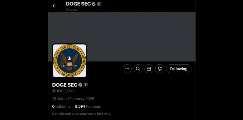 DOGE launches DOGE SEC on X